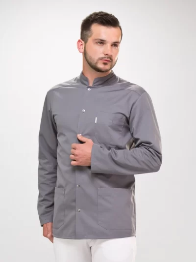 Olaf-medicinska-bluza-grafitna-dugi-rukav