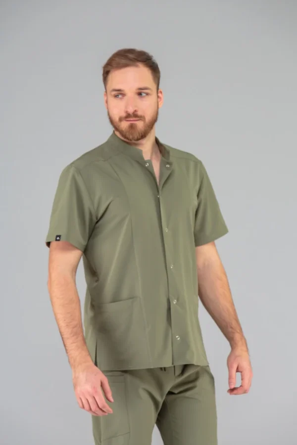 Ben-medicinska-muska-bluza-kratki-rukav-kaki